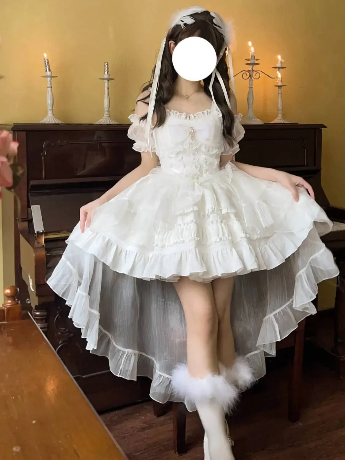 Coafell 【Rose Story】Coalfell ~ New Original Design Sweet Flower Wedding Princess Dress Women Lolita Jsk Halter Dress Summer
Coafell 【Rose Story】Coalfell ~ New Original Design Sweet Flower Wedding Princess Dress Women Lolita Jsk Halter Dress Summer