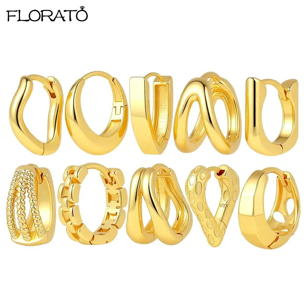 925 Sterling Silver Needle Vintage Gold Round Earrings for Women Trendy Earring Jewelry Prevent Allergy Party Accessories Gift
925 Sterling Silver Needle Vintage Gold Round Earrings for Women Trendy Earring Jewelry Prevent Allergy Party Accessories Gift