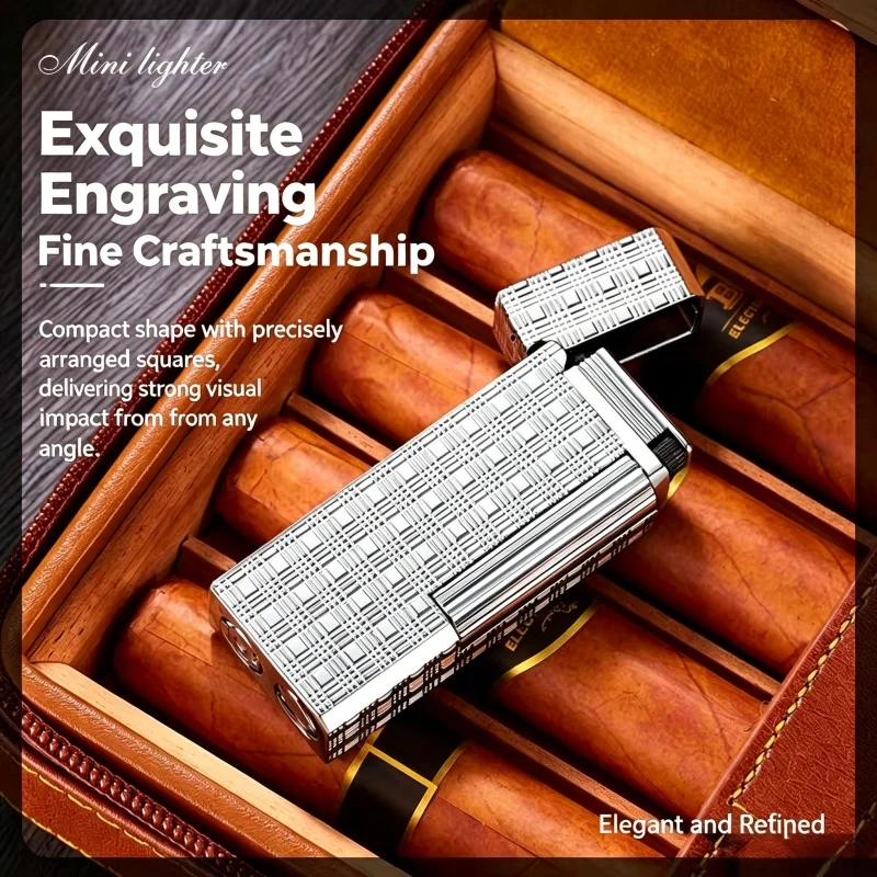 New Advanced Metal butane gas Vintage Grinding lighter, Unique Side-Slide Angled Flame Cigar Lighter,Premium Men's Gift with box
New Advanced Metal butane gas Vintage Grinding lighter, Unique Side-Slide Angled Flame Cigar Lighter,Premium Men's Gift with box