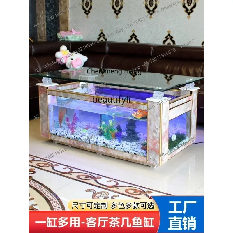E136 l Change Water Rectangular Coffee Table Fish Tank Living Room Ecological Glass Aquarium Small Large Creative Tea Table Turt
E136 l Change Water Rectangular Coffee Table Fish Tank Living Room Ecological Glass Aquarium Small Large Creative Tea Table Turt