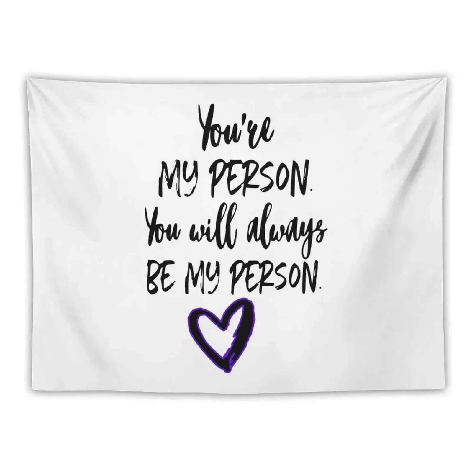 You are my person- greys Tapestry Wall Hanging Wall Room Decorations Tapestry
You are my person- greys Tapestry Wall Hanging Wall Room Decorations Tapestry