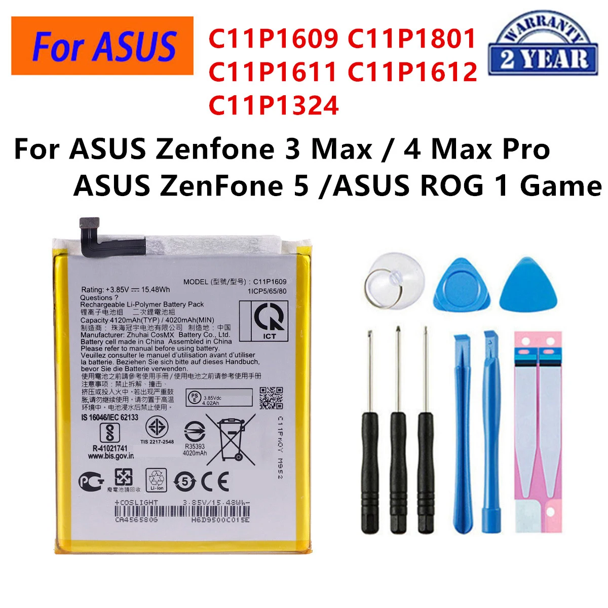 C11P1609 C11P1801 C11P1611 C11P1612 C11P1324 Аккумулятор для ASUS Zenfone 3 Max Zenfone 4 Max Pro ZenFone 5 ASUS ROG 1 Game
C11P1609 C11P1801 C11P1611 C11P1612 C11P1324 Аккумулятор для ASUS Zenfone 3 Max Zenfone 4 Max Pro ZenFone 5 ASUS ROG 1 Game