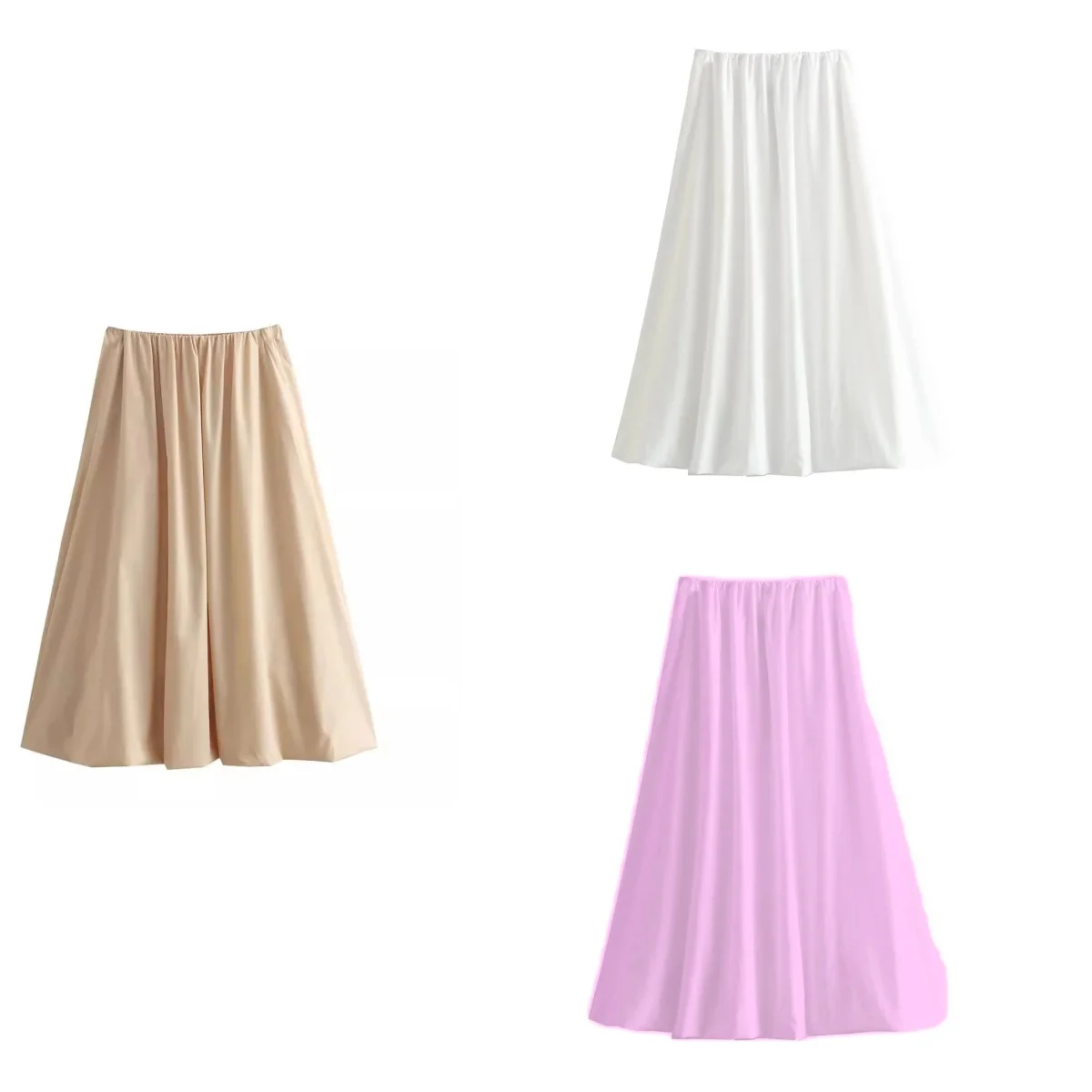 2024 Summer New Women's Wear Temperament Simple and Loose Casual Midi Half Skirt Elastic High Waist Fluffy Long Skirt
2024 Summer New Women's Wear Temperament Simple and Loose Casual Midi Half Skirt Elastic High Waist Fluffy Long Skirt