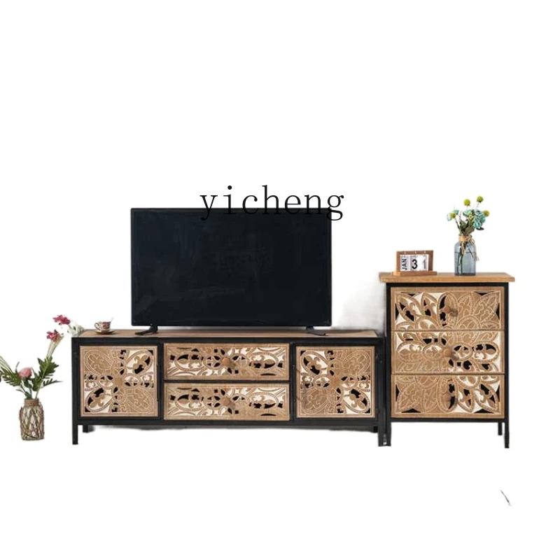 ZC TV Cabinet Wrought Iron Entrance Cabinet Living Room Vintage Sideboard Cabinet Home Storage Cabinet Art Side Cabinet
ZC TV Cabinet Wrought Iron Entrance Cabinet Living Room Vintage Sideboard Cabinet Home Storage Cabinet Art Side Cabinet