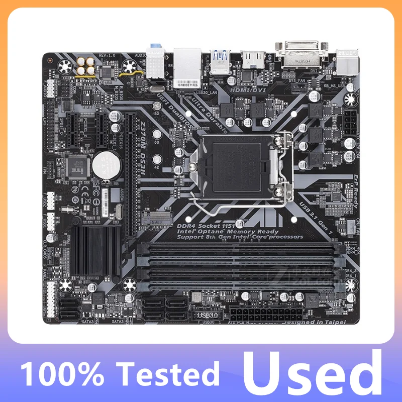 Z370m Ds3h Motherboard 64gb Lga 1151 Ddr4 Micro Atx Mainboard 100% Tested Fully Work
Z370m Ds3h Motherboard 64gb Lga 1151 Ddr4 Micro Atx Mainboard 100% Tested Fully Work