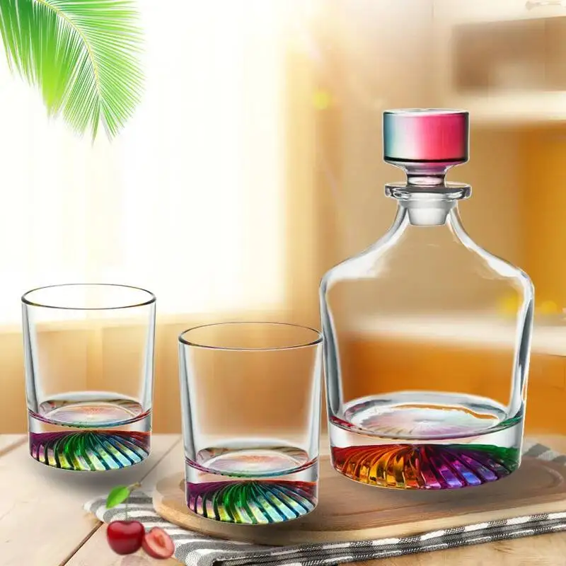 5 Pcs City Neon Crystal Wine Suit Best Barware Gifts Whisky Partner Alcohol Drink Glass Set Rainbow 1 Liquor Bottle And 4 Cup
5 Pcs City Neon Crystal Wine Suit Best Barware Gifts Whisky Partner Alcohol Drink Glass Set Rainbow 1 Liquor Bottle And 4 Cup