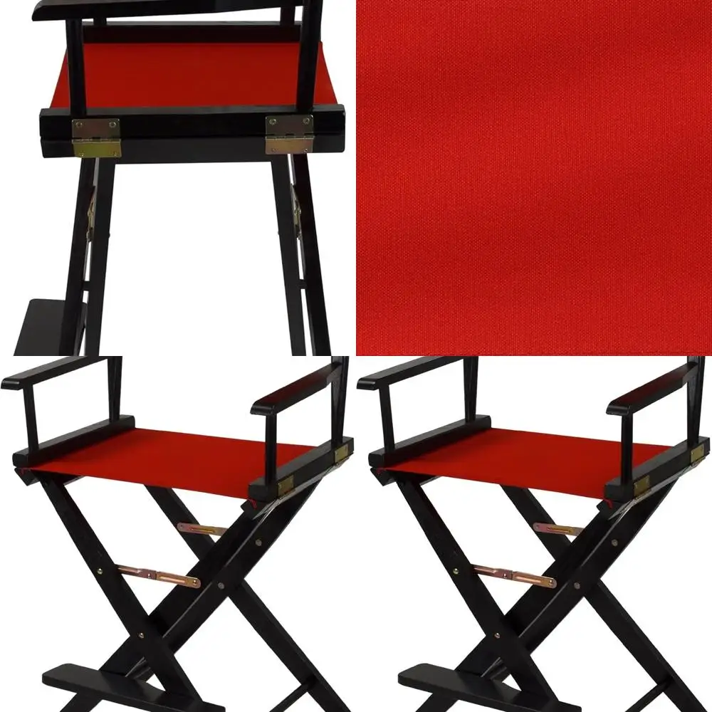 Стул директора из сверхширокого красного холста Counter Height 24, черная рама
Стул директора из сверхширокого красного холста Counter Height 24, черная рама