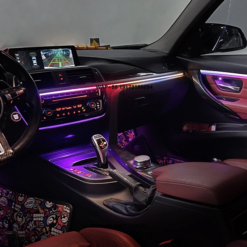 For B-MW 3 Series LED Ambient Lights 64 Colors Rainbow Atmosphere Lamps Interior Kits APP Car Play Car Radio Control for 320 G28
For B-MW 3 Series LED Ambient Lights 64 Colors Rainbow Atmosphere Lamps Interior Kits APP Car Play Car Radio Control for 320 G28