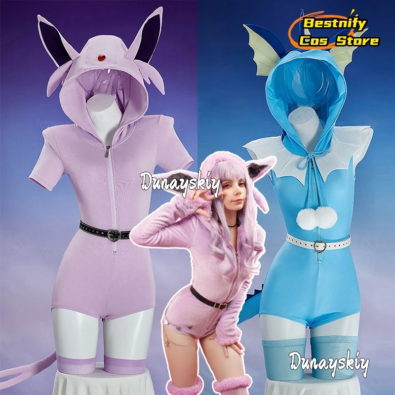 Anime Vaporeon Cosplay Costume Summer Sexy Women's Bodysuit with Tail Belt and Socks Halloween Role-playing Suits Cute Jumpsuit
Anime Vaporeon Cosplay Costume Summer Sexy Women's Bodysuit with Tail Belt and Socks Halloween Role-playing Suits Cute Jumpsuit