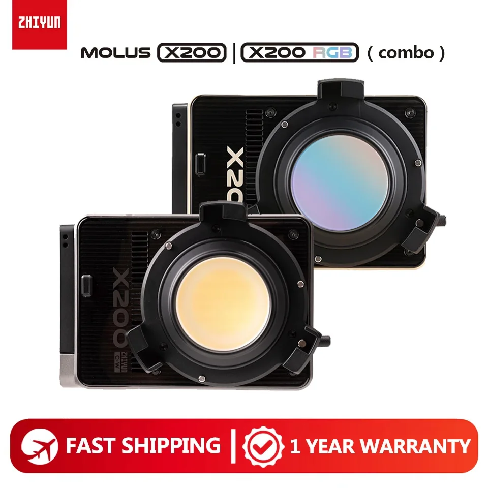 Комплект светодиодных видеосветильников ZHIYUN MOLUS X200 X200RGB для гуманитарной фотографии, заполняющий свет с креплением Bowens, CRI 95 TLCI 97
Комплект светодиодных видеосветильников ZHIYUN MOLUS X200 X200RGB для гуманитарной фотографии, заполняющий свет с креплением Bowens, CRI 95 TLCI 97