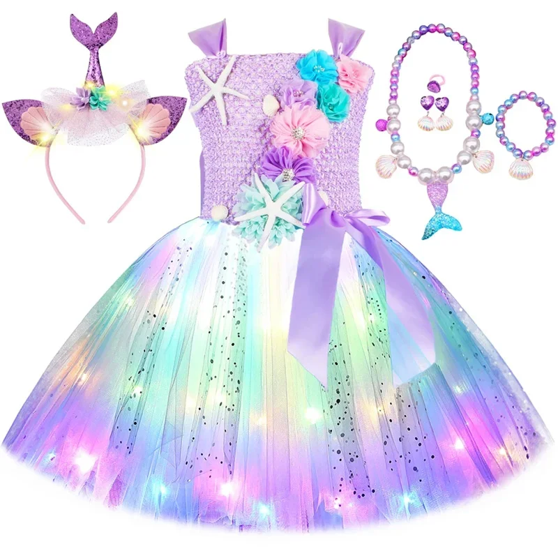 2025 New Princess Mermaid Dress for Girls LED Light Up Ocean Themed Birthday Party Tutu Dress Clothes Halloween Costume foskeif1
2025 New Princess Mermaid Dress for Girls LED Light Up Ocean Themed Birthday Party Tutu Dress Clothes Halloween Costume foskeif1
