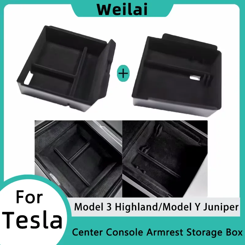 Model Y Juniper 2025 Center Console Armrest Storage Box for Tesla Model 3 Highland Armrest Hidden Box Organizer Car Accessories
Model Y Juniper 2025 Center Console Armrest Storage Box for Tesla Model 3 Highland Armrest Hidden Box Organizer Car Accessories