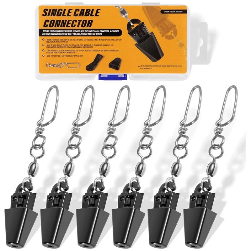 6 PCS with Storage Case, Line Terminator Downrigger Accessory for Cannon Downriggers, Downrigger Terminal Kit for Boat Fishing
6 PCS with Storage Case, Line Terminator Downrigger Accessory for Cannon Downriggers, Downrigger Terminal Kit for Boat Fishing