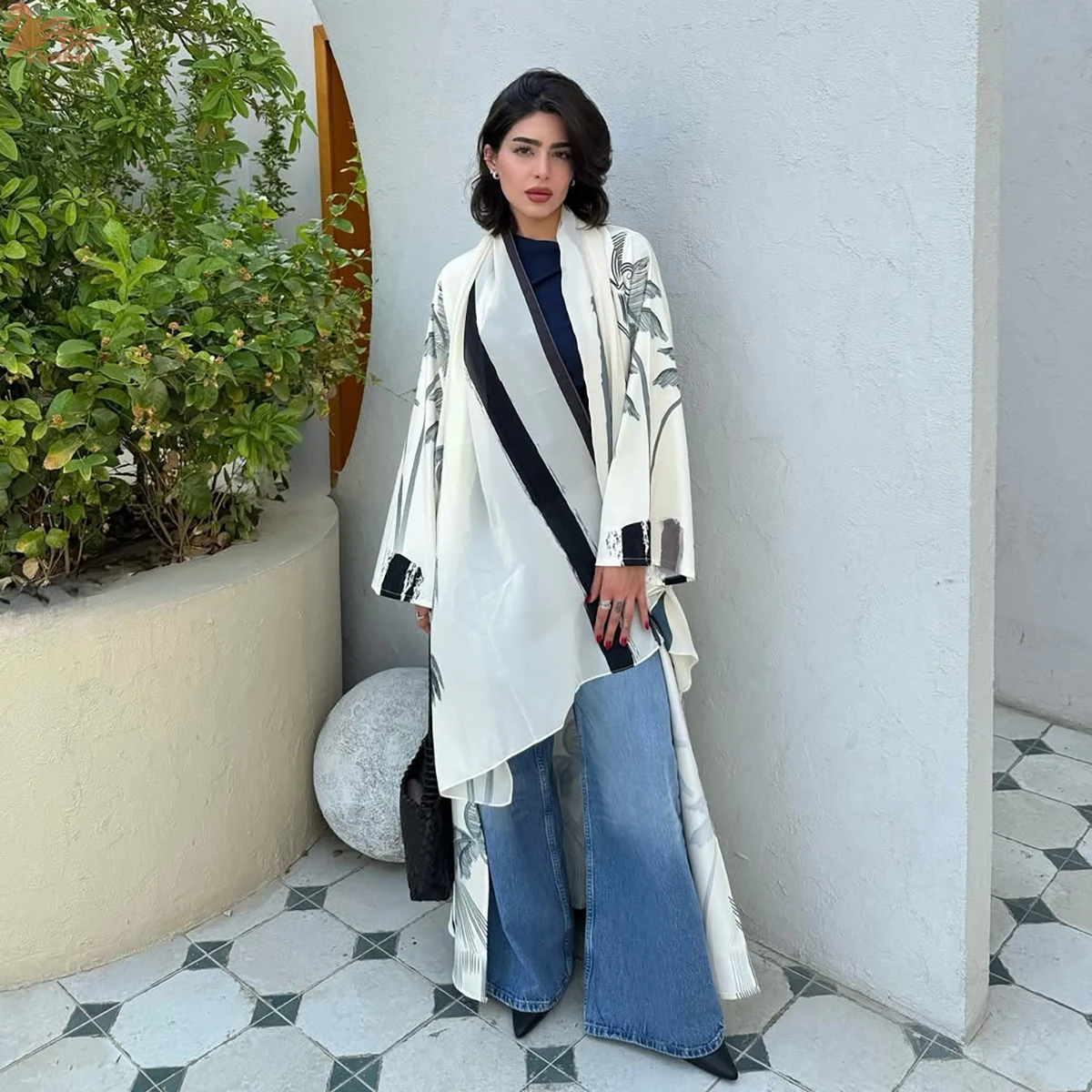 Zahraa Muslim Floral Print Elegant Women Open Abaya Hijab included Dubai Cardigan Hijab Clothing Women
Zahraa Muslim Floral Print Elegant Women Open Abaya Hijab included Dubai Cardigan Hijab Clothing Women