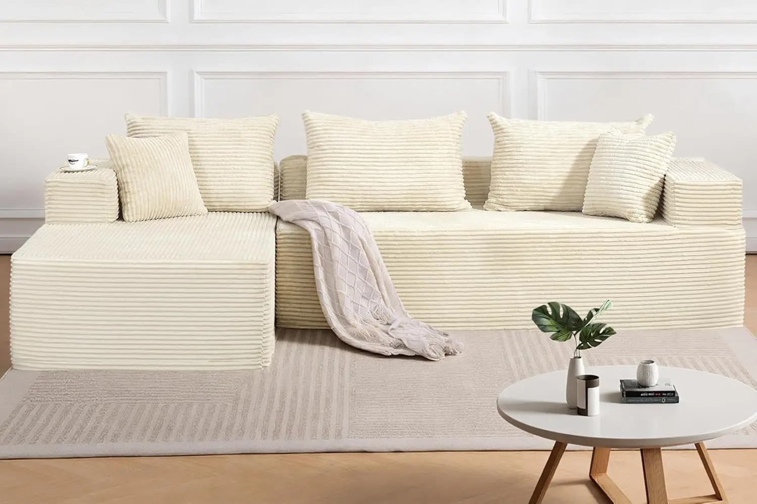 Секционный вельветовый диван без костей Cloud для гостиной, спальни, квартиры, бежевый
Секционный вельветовый диван без костей Cloud для гостиной, спальни, квартиры, бежевый