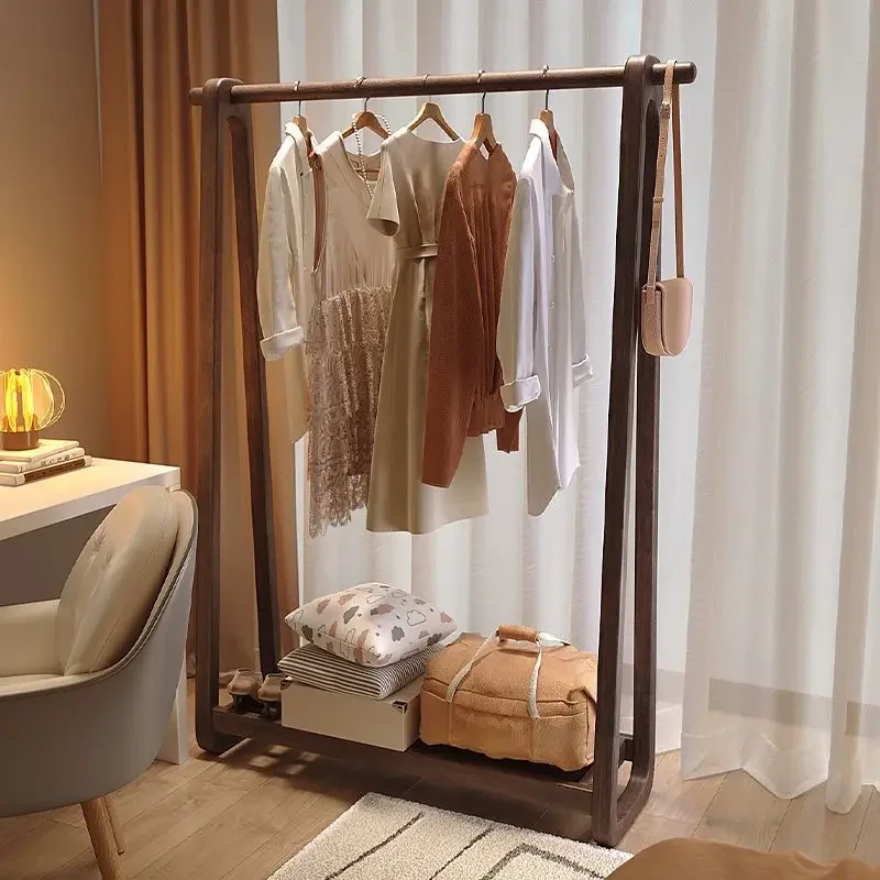 Pure solid wood coat rack bedroom hanger Simple drying rack Household Internet celebrity storage
Pure solid wood coat rack bedroom hanger Simple drying rack Household Internet celebrity storage