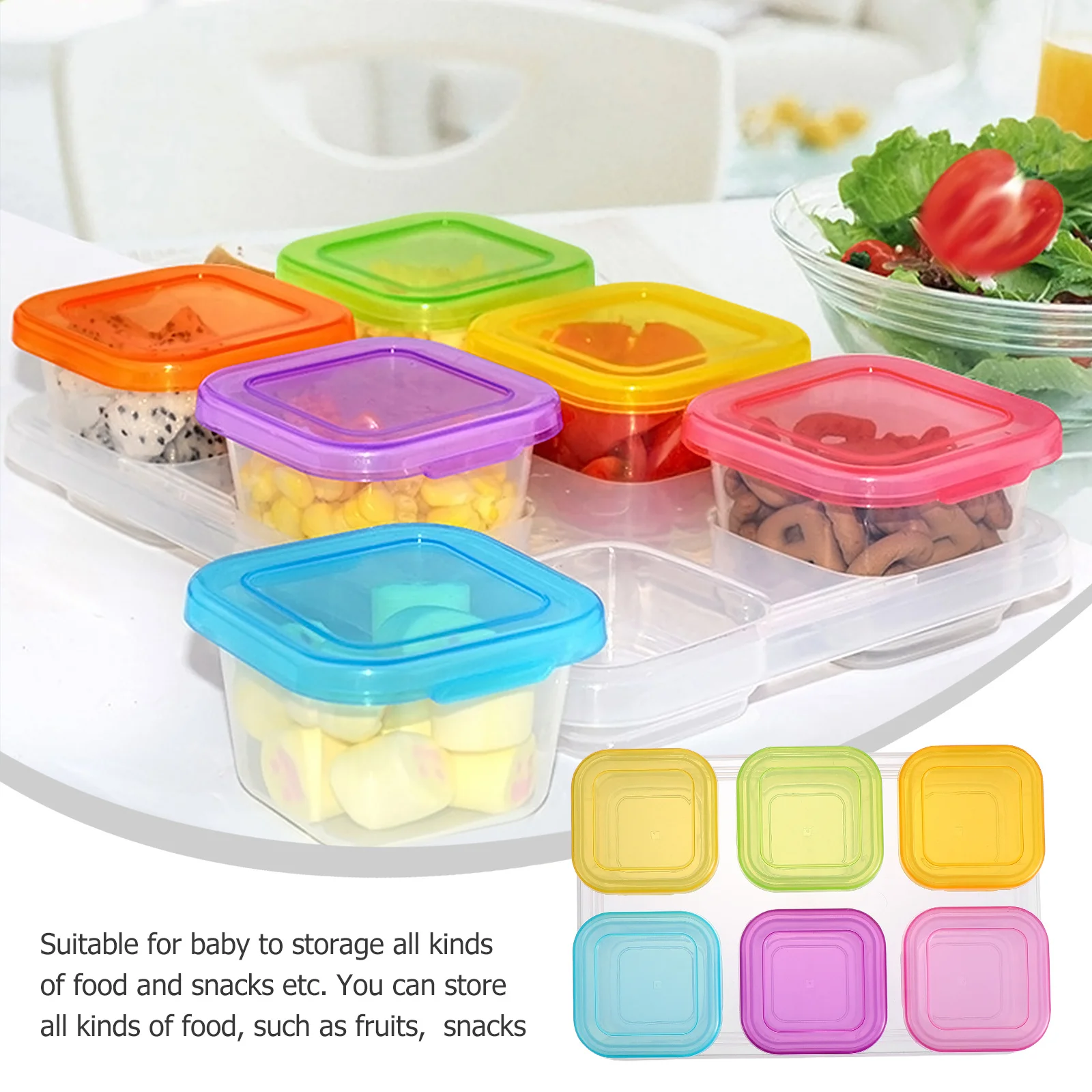 1 комплект, коробки для хранения детского питания, прочные герметичные крышки из полипропилена премиум-класса, безопасная для микроволновой печи и морозильной камеры, портативная портативная посуда для хранения младенцев