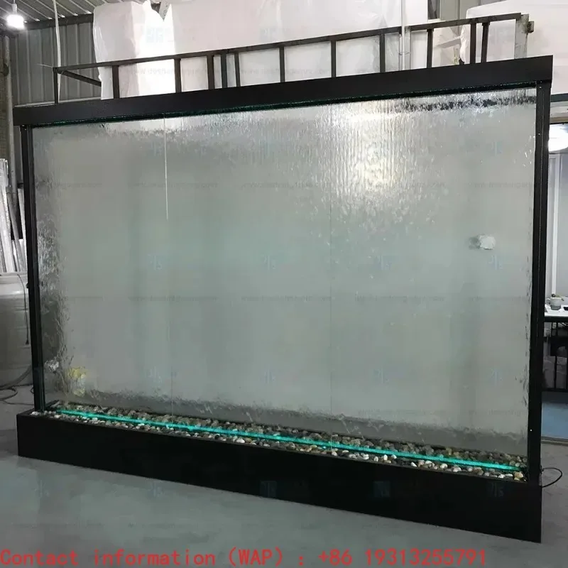 Large Big Glass Waterwall Fountain with Powder Coated Stainless Steel indoor Water Falls water features for Home Decoration
Large Big Glass Waterwall Fountain with Powder Coated Stainless Steel indoor Water Falls water features for Home Decoration