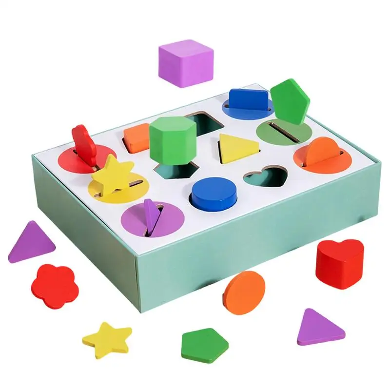 Wooden Shape Sorter Toy Color & Shape Matching Game Wooden Educational Toy For Kids 3 Develop Fine Motor Skills Preschool Early
Wooden Shape Sorter Toy Color & Shape Matching Game Wooden Educational Toy For Kids 3 Develop Fine Motor Skills Preschool Early