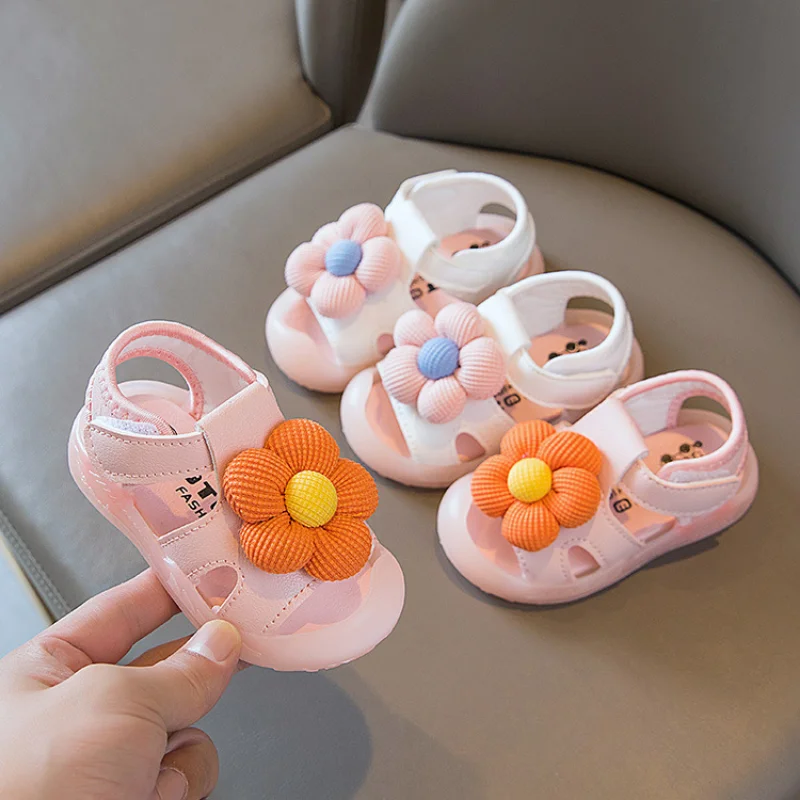 Summer Infant Baby Girl Sandals Sweet Flower Princess Shoes Toddler Soft Sole Anti-Slip Shoes Kids Anti-collision Beach Sandals
Summer Infant Baby Girl Sandals Sweet Flower Princess Shoes Toddler Soft Sole Anti-Slip Shoes Kids Anti-collision Beach Sandals