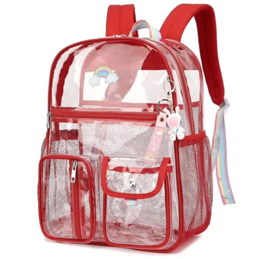 Clear Backpack for Boys Girls, Heavy Duty PVC See Through Transparen Backpacks for School, Stadium, Concert Red
Clear Backpack for Boys Girls, Heavy Duty PVC See Through Transparen Backpacks for School, Stadium, Concert Red