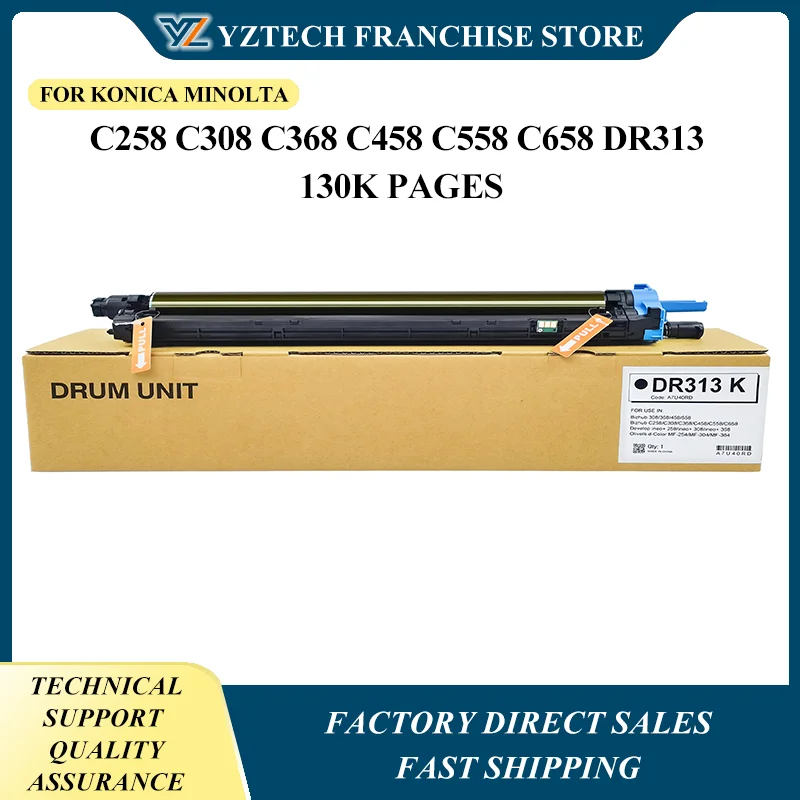 DR-313K DR-313 A7U40RD A7U40TD Drum Unit For KONICA MINOLTA Bizhub C258 C308 C368 C458 C558 C658 DR313 130K Pages
DR-313K DR-313 A7U40RD A7U40TD Drum Unit For KONICA MINOLTA Bizhub C258 C308 C368 C458 C558 C658 DR313 130K Pages