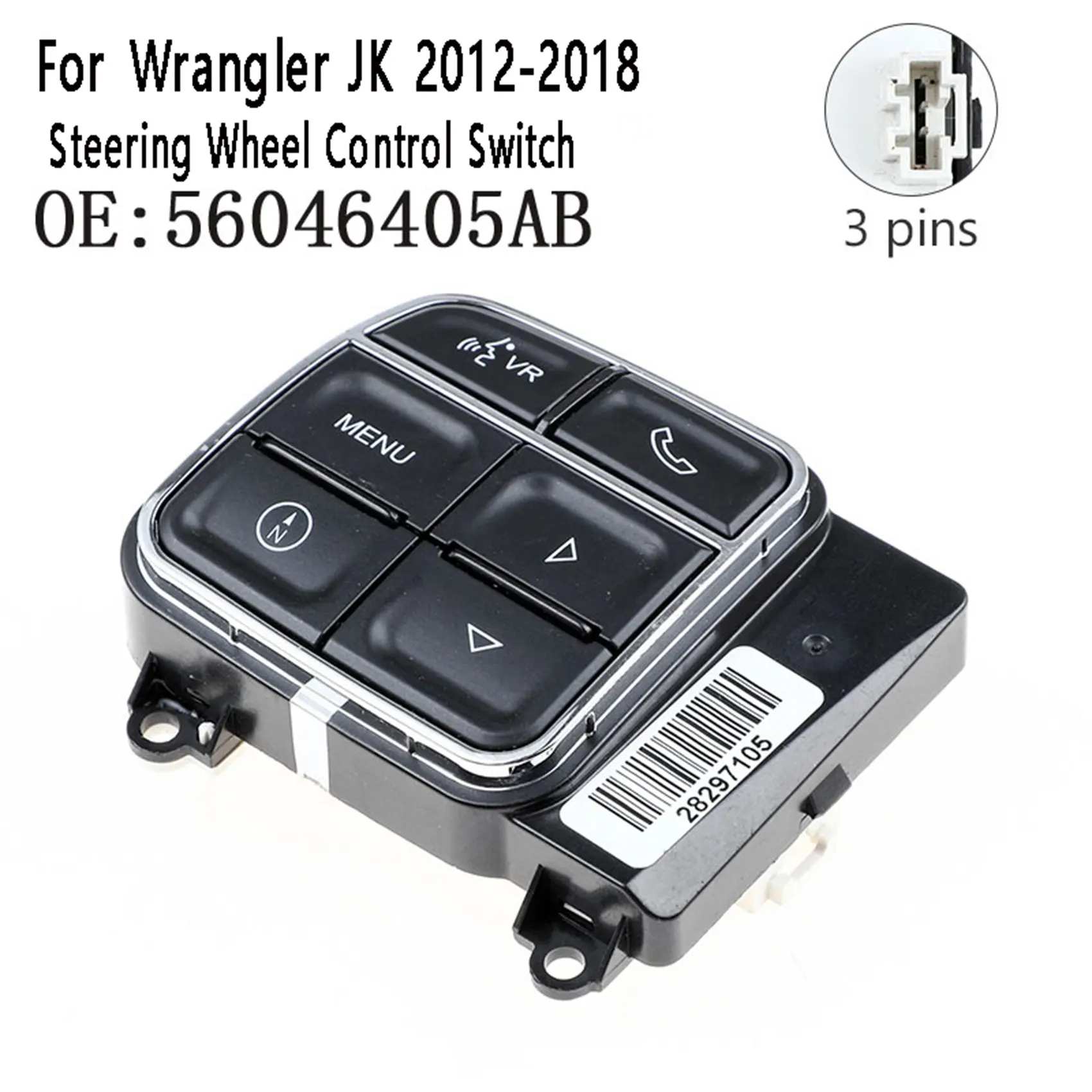 Durable-Steering Wheel Control Switch 56046405AB For Jeep Wrangler JK 2012-2018 Steering Wheel Cruise Switch Buttons
Durable-Steering Wheel Control Switch 56046405AB For Jeep Wrangler JK 2012-2018 Steering Wheel Cruise Switch Buttons