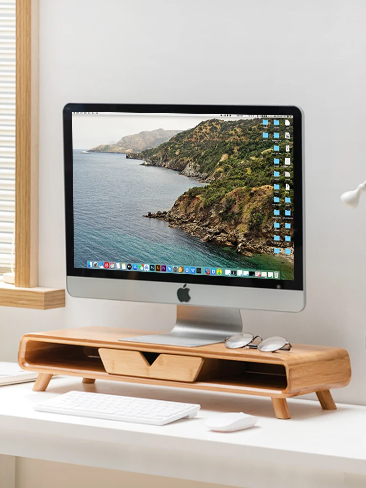 Desktop computer heightening rack Simple desktop heightening storage rack Office monitor Screen base Solid wood
Desktop computer heightening rack Simple desktop heightening storage rack Office monitor Screen base Solid wood