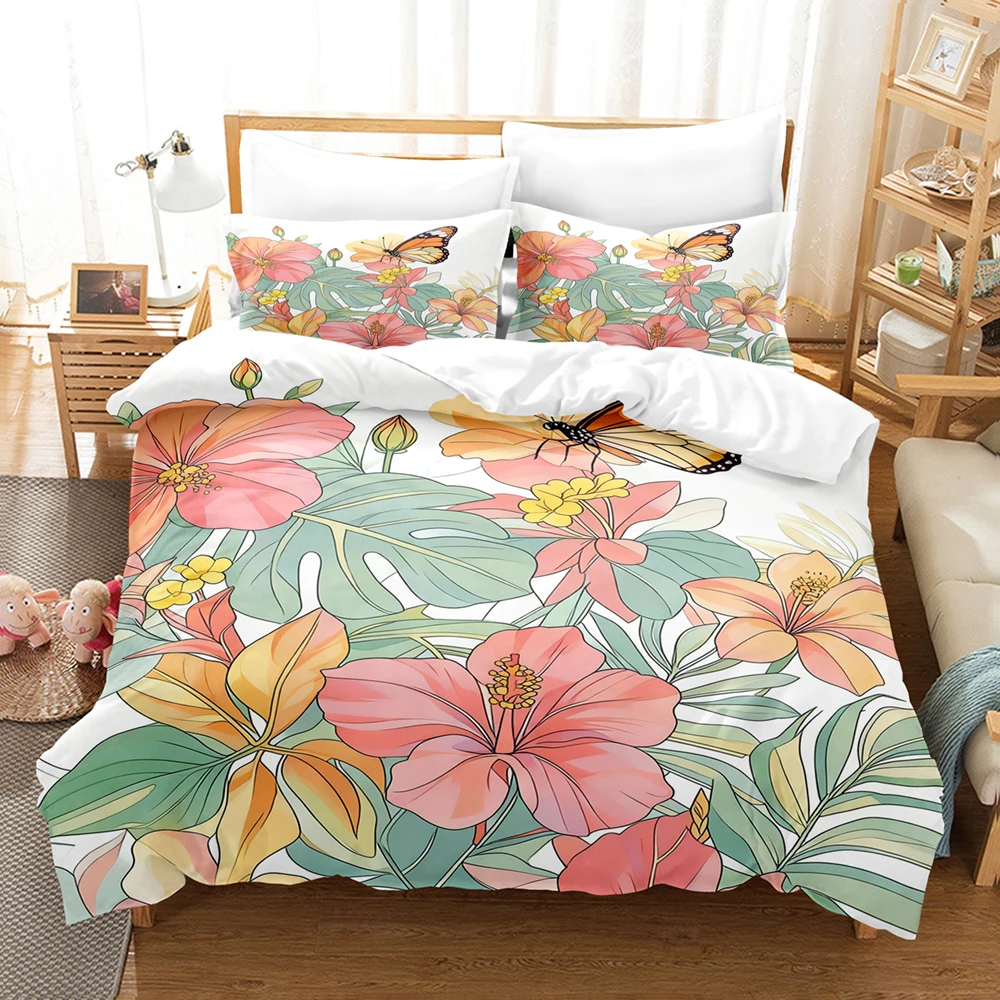 3pcs Single Size Bedding Sets 3D Printed Watercolor Floral Duvet Cover With 2 Pillowcases Dormitory Bedroom For Students Girls
3pcs Single Size Bedding Sets 3D Printed Watercolor Floral Duvet Cover With 2 Pillowcases Dormitory Bedroom For Students Girls