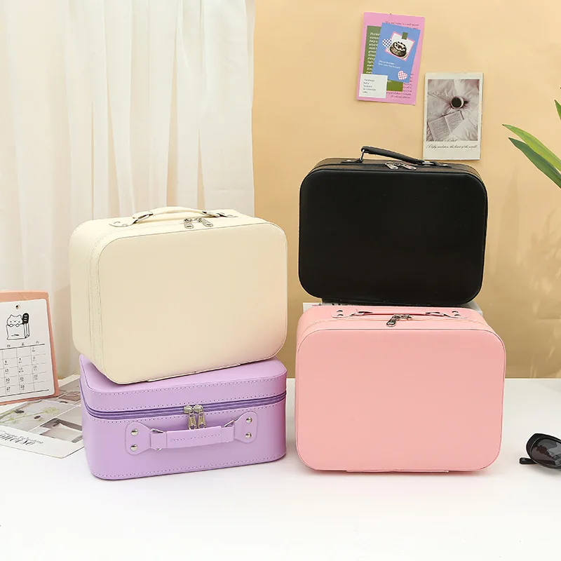 New Waterproof Cosmetic Bag with Mirror Suitcase Travel Storage Box Large Capacity Premium Feeling Cosmetic Bag Women makeup Bag
New Waterproof Cosmetic Bag with Mirror Suitcase Travel Storage Box Large Capacity Premium Feeling Cosmetic Bag Women makeup Bag