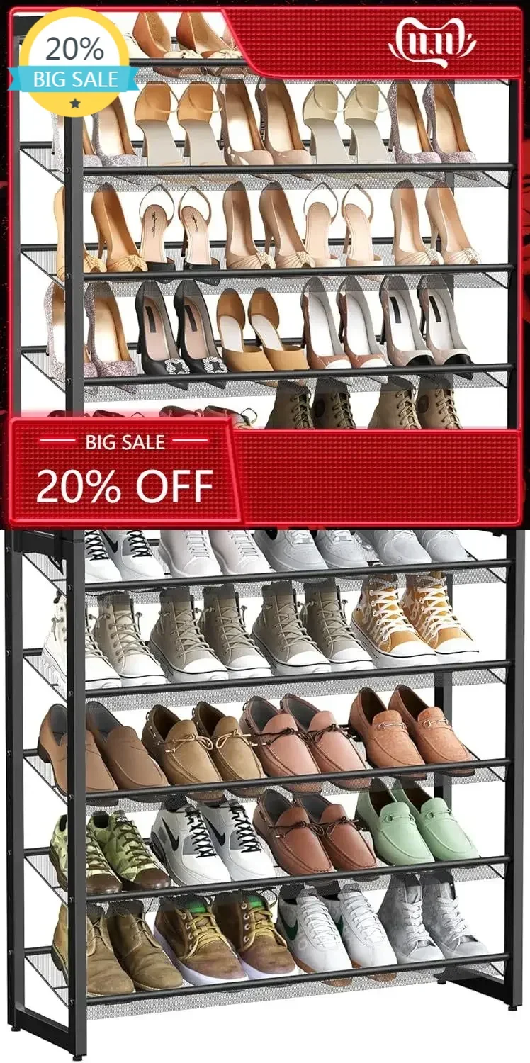 BestsellerBestsellerShoe Rack, 10-Tier Shoe Organizer, Metal Rack for Garage, Set of 2, 5-Tier Stackable Shelf, with Adjustable
BestsellerBestsellerShoe Rack, 10-Tier Shoe Organizer, Metal Rack for Garage, Set of 2, 5-Tier Stackable Shelf, with Adjustable