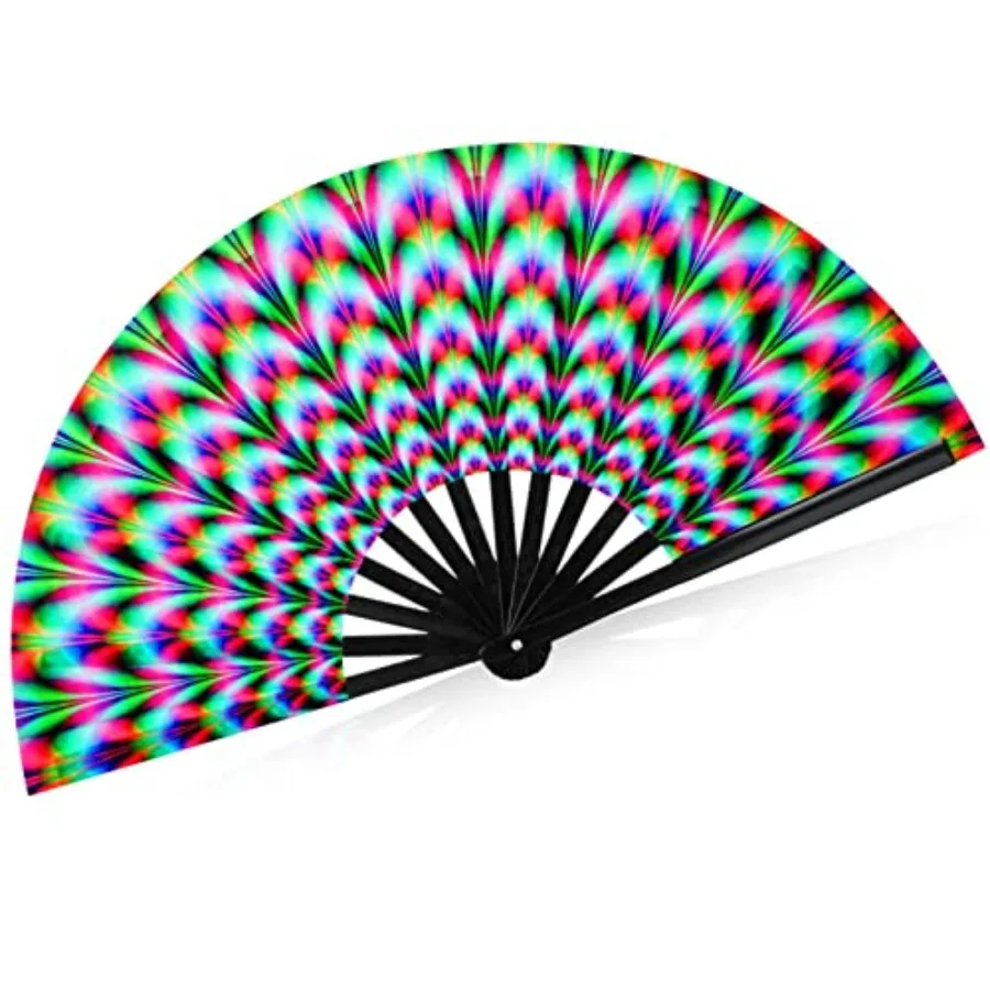 13 Inch Large Clack Rave Fan Bamboo Folding Hand Fans for Line Dancing Popping Men Women Trippy Gifts Glow Handheld for Edm Mus
13 Inch Large Clack Rave Fan Bamboo Folding Hand Fans for Line Dancing Popping Men Women Trippy Gifts Glow Handheld for Edm Mus