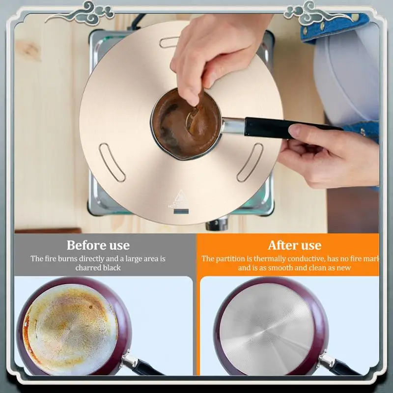 Durable Diffuser Heat Conducting Plate, Cooking Kitchen Thickened Non-Slip Stove Gas Heat Conducting Plate
Durable Diffuser Heat Conducting Plate, Cooking Kitchen Thickened Non-Slip Stove Gas Heat Conducting Plate