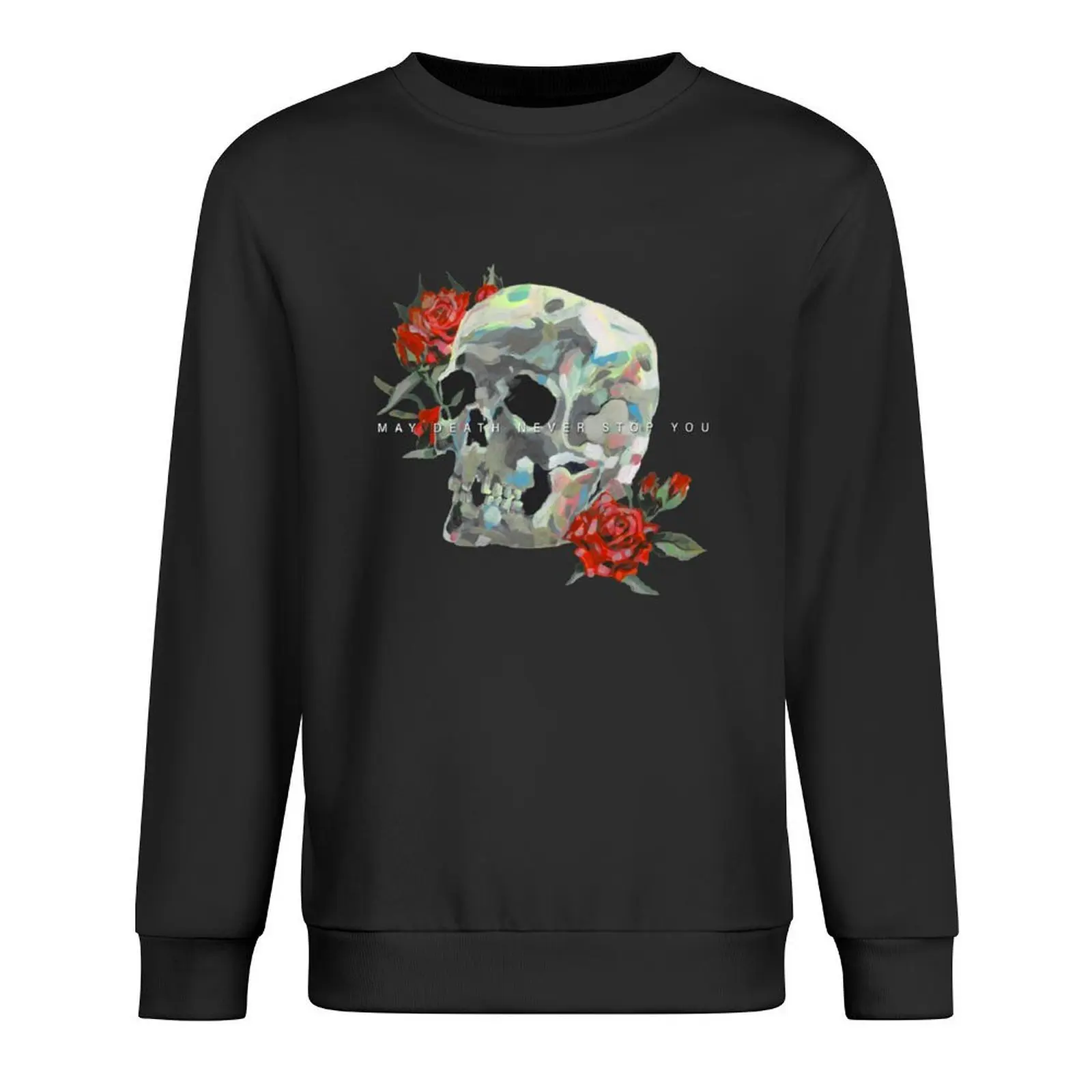May Death Never Stop You Skull Painting Pullover autumn new products men's sweat-shirt set tracksuit sports sweatshirt man
May Death Never Stop You Skull Painting Pullover autumn new products men's sweat-shirt set tracksuit sports sweatshirt man
