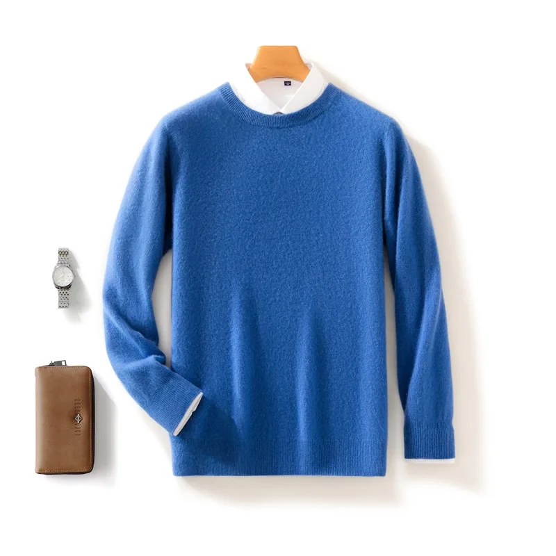 2025 New Autumn Winter Men's 100% Pure Sheep O-Neck Sweater Casual Solid Color Knitted Long Sleeve Pullover Men's Wool Sweater
2025 New Autumn Winter Men's 100% Pure Sheep O-Neck Sweater Casual Solid Color Knitted Long Sleeve Pullover Men's Wool Sweater