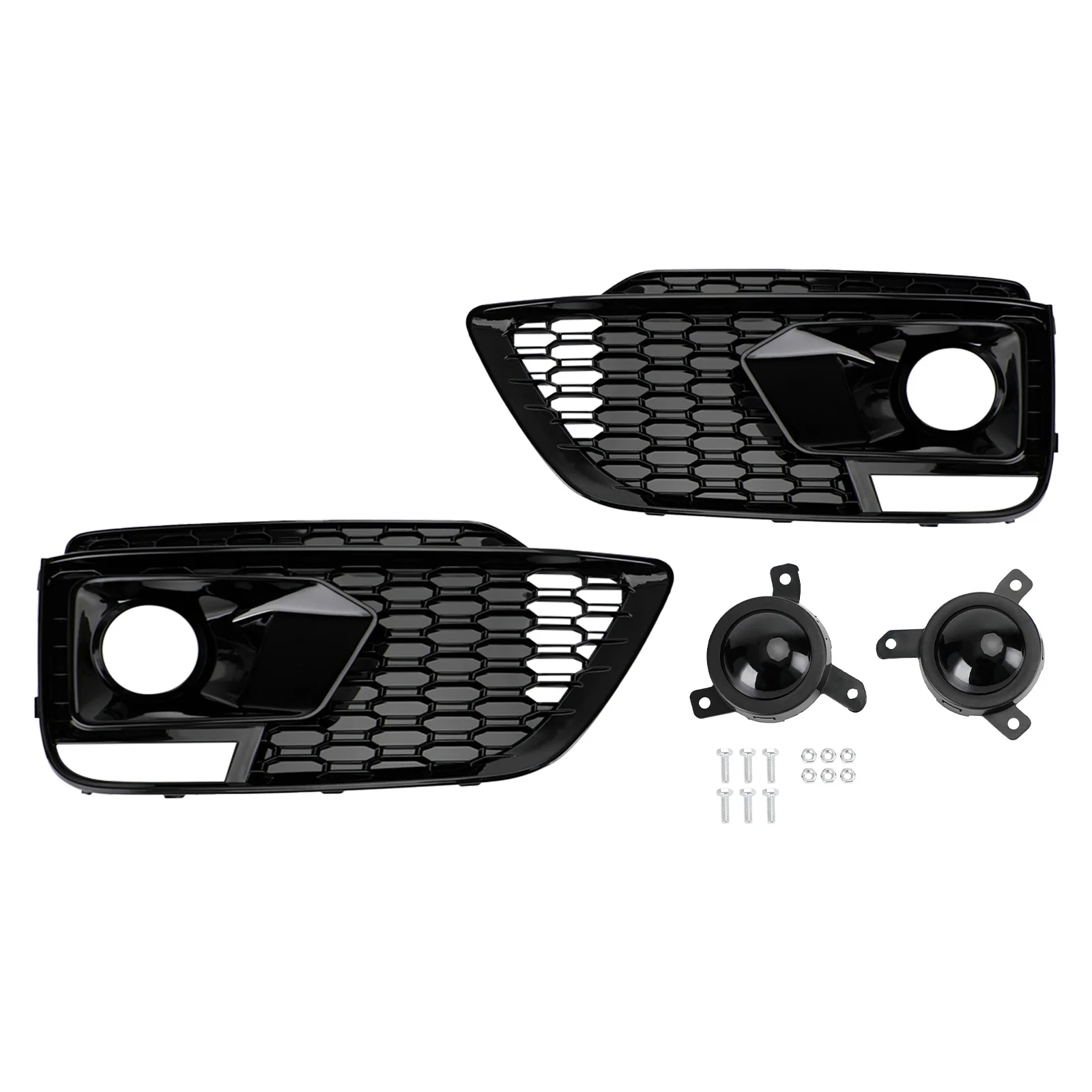RSQ5 Black Front Honeycomb Fog Lamp Grilles Cover For Audi Q5 SQ5 2018-2020 Car Grille
RSQ5 Black Front Honeycomb Fog Lamp Grilles Cover For Audi Q5 SQ5 2018-2020 Car Grille