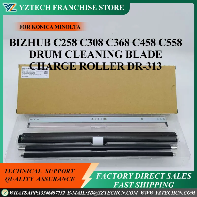 Drum Cleaning Blade Charge Roller OPC Drum For KONICA MINOLTA Bizhub C258 C308 C368 C458 C558 C658 DR-313 Drum Unit
Drum Cleaning Blade Charge Roller OPC Drum For KONICA MINOLTA Bizhub C258 C308 C368 C458 C558 C658 DR-313 Drum Unit