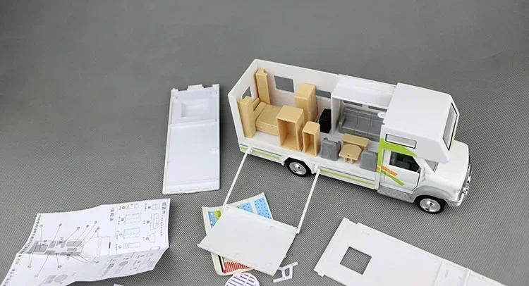 22cm Motorhome Morto Home Coach Camper Van Model Diecast Toy Light and Sound Features Pullback Alloy Car with Furniture
22cm Motorhome Morto Home Coach Camper Van Model Diecast Toy Light and Sound Features Pullback Alloy Car with Furniture