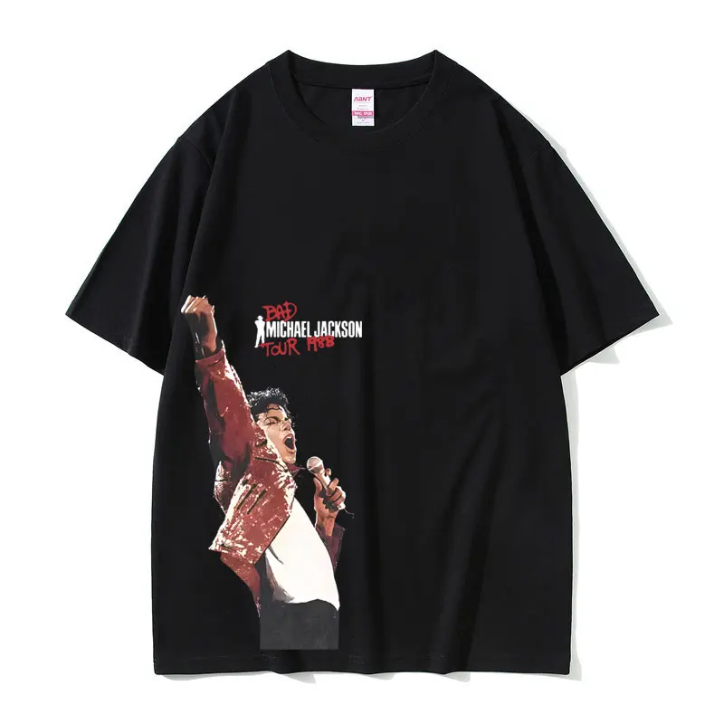 Awesome Michael Jackson Tour T-shirt Men Women Vintage Gothic Rock T Shirt Men's Hip Hop Punk Oversized T-shirts Tops Streetwear
Awesome Michael Jackson Tour T-shirt Men Women Vintage Gothic Rock T Shirt Men's Hip Hop Punk Oversized T-shirts Tops Streetwear