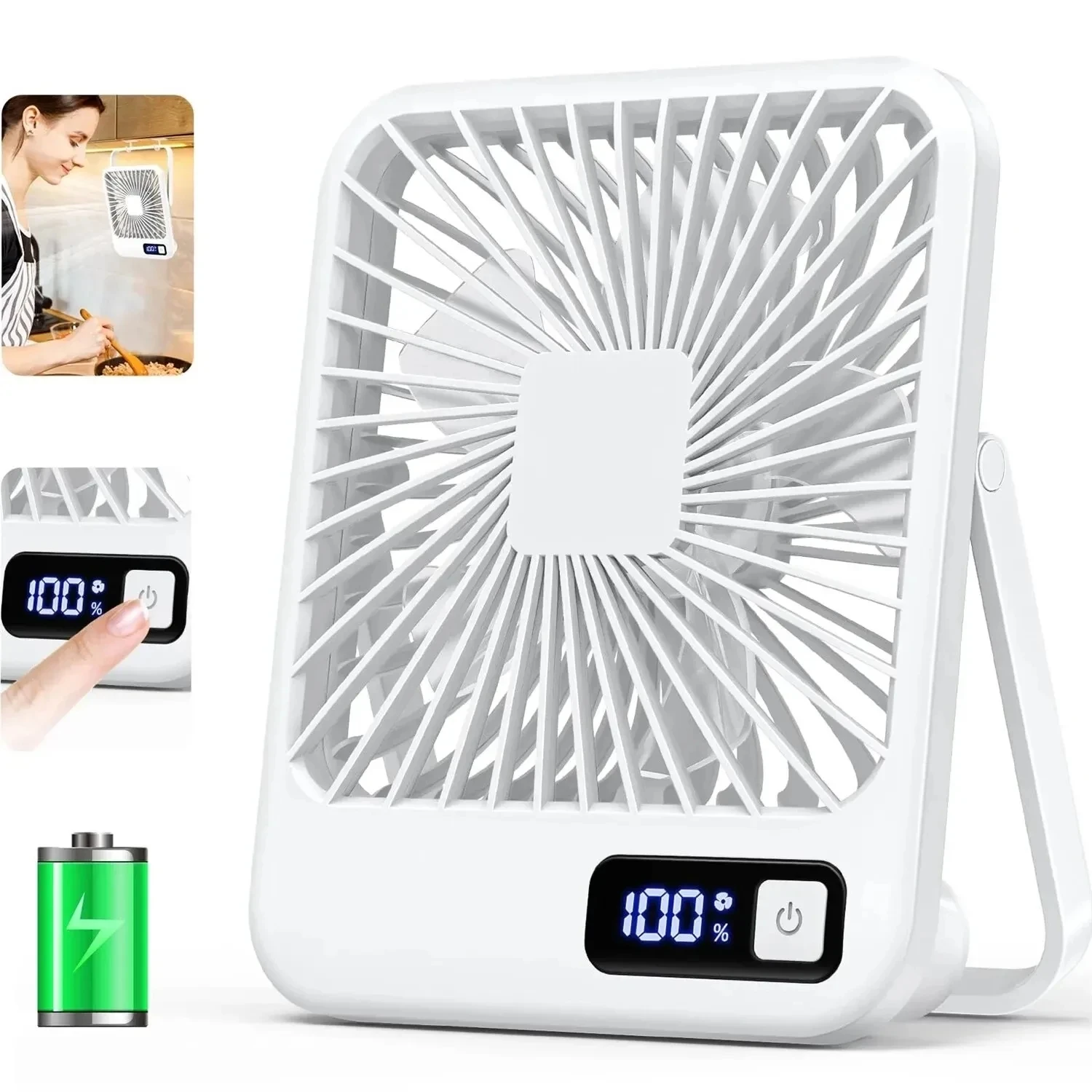 Portable USB Rechargeable Desk Fan – 180° Tilt Folding Personal Fan, 5 Speeds, Ultra Quiet with Power Display
Portable USB Rechargeable Desk Fan – 180° Tilt Folding Personal Fan, 5 Speeds, Ultra Quiet with Power Display