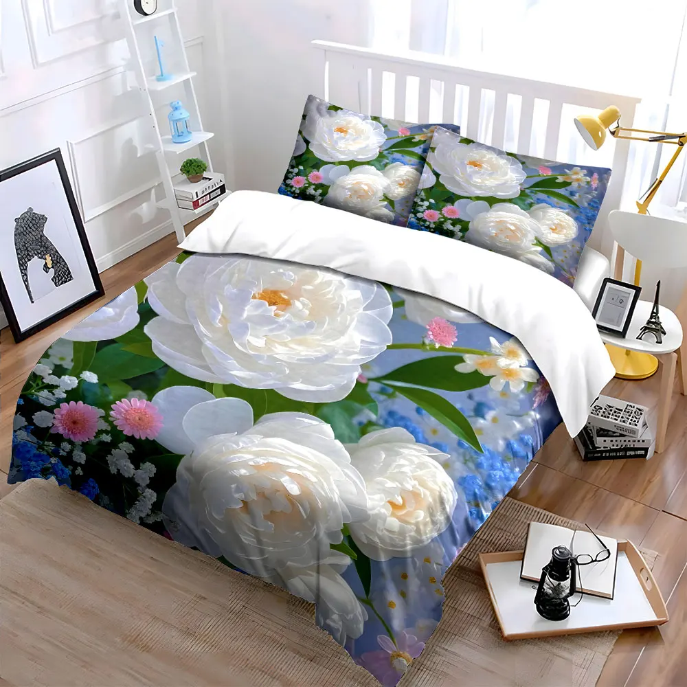 Romantic Floral Set for Weddings kid's and adults' bedroom decor, Exquisite three-piece bedding set gift
Romantic Floral Set for Weddings kid's and adults' bedroom decor, Exquisite three-piece bedding set gift