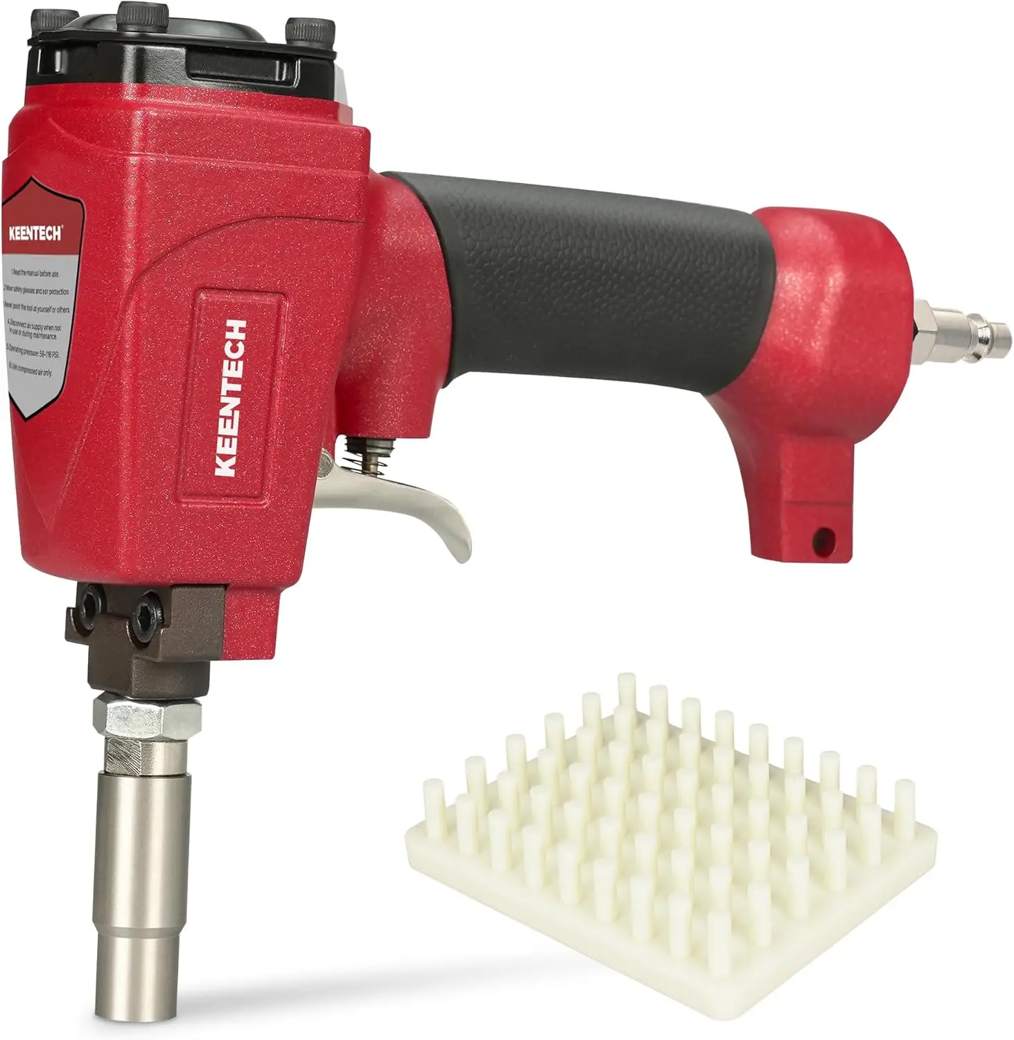 7/16 in Pneumatic Decorative Nailer, 11.7 mm Head Diameter, Air-Powered Tack Gun for Upholstery & Furniture
7/16 in Pneumatic Decorative Nailer, 11.7 mm Head Diameter, Air-Powered Tack Gun for Upholstery & Furniture