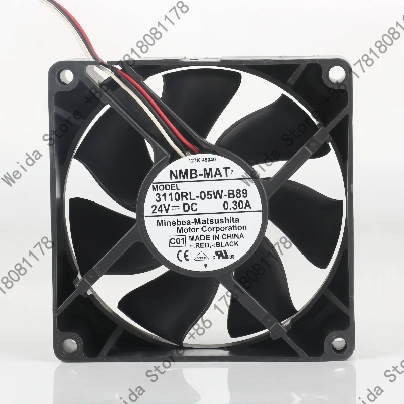 Original NMB 3110RL-05W-B89 8025 24V 0.3A 3-wire variable frequency fan with 8cm heat dissipation.
Original NMB 3110RL-05W-B89 8025 24V 0.3A 3-wire variable frequency fan with 8cm heat dissipation.