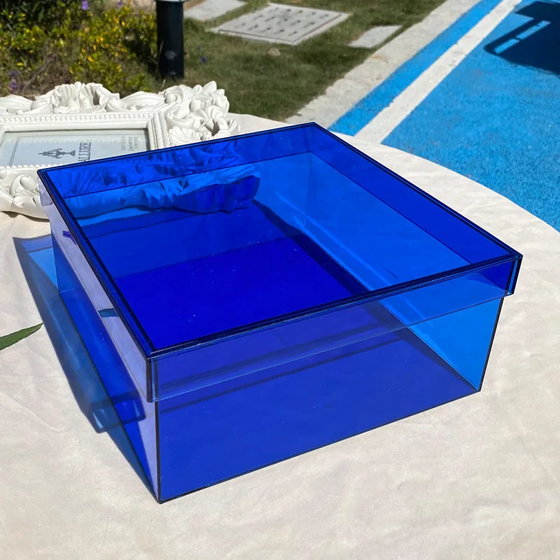 Translucent Acrylic Display Case With Lid, Colourful Reusable Storage Box for Gift Packaging, Cosmetics and Jewelry Storage Box
Translucent Acrylic Display Case With Lid, Colourful Reusable Storage Box for Gift Packaging, Cosmetics and Jewelry Storage Box