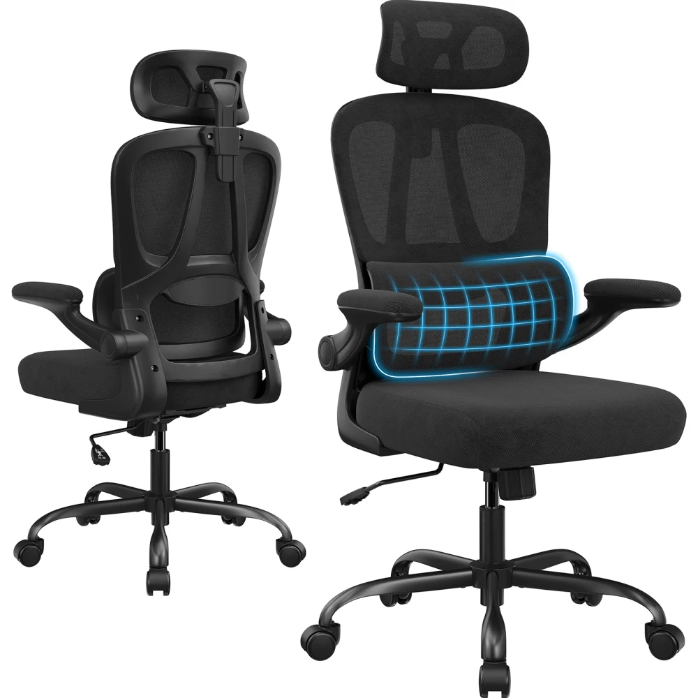 Ergonomic Office Chair: Headrest, Lumbar Support, Swivel - For Home Office Bedroom, Gifts
Ergonomic Office Chair: Headrest, Lumbar Support, Swivel - For Home Office Bedroom, Gifts