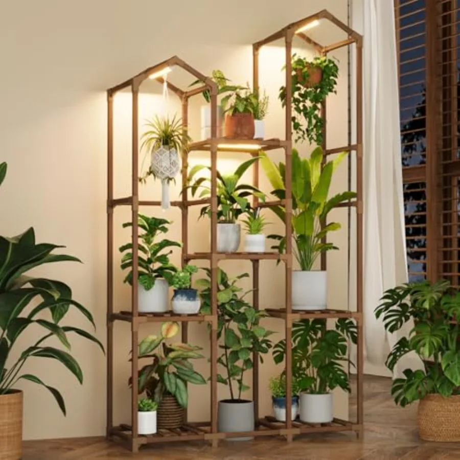 Plant Stand with Grow Light Corner Plant Shelf Indoor with Lights Tall Plant Holder for Living Room Warm Light Plant Container
Plant Stand with Grow Light Corner Plant Shelf Indoor with Lights Tall Plant Holder for Living Room Warm Light Plant Container