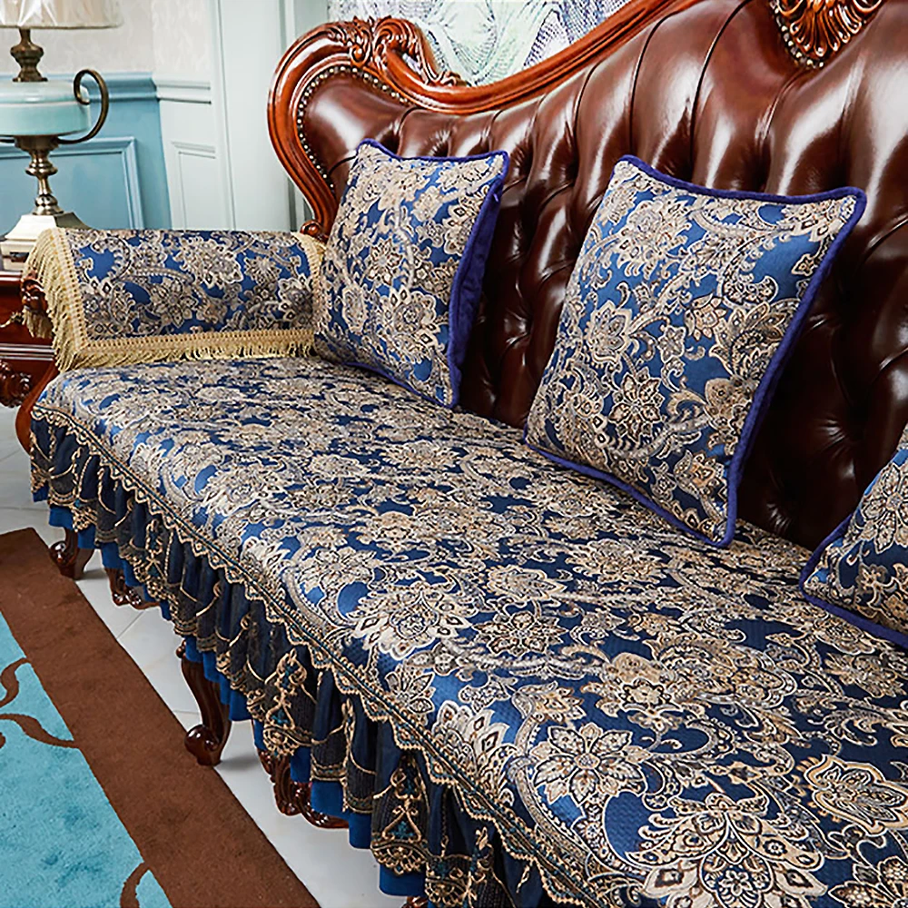 European Style Sofa Covers Luxury Solid Chenille Anti-slip Couch Cushion Living Room Sofa Armchair Towel Slipcover Home Decor
European Style Sofa Covers Luxury Solid Chenille Anti-slip Couch Cushion Living Room Sofa Armchair Towel Slipcover Home Decor