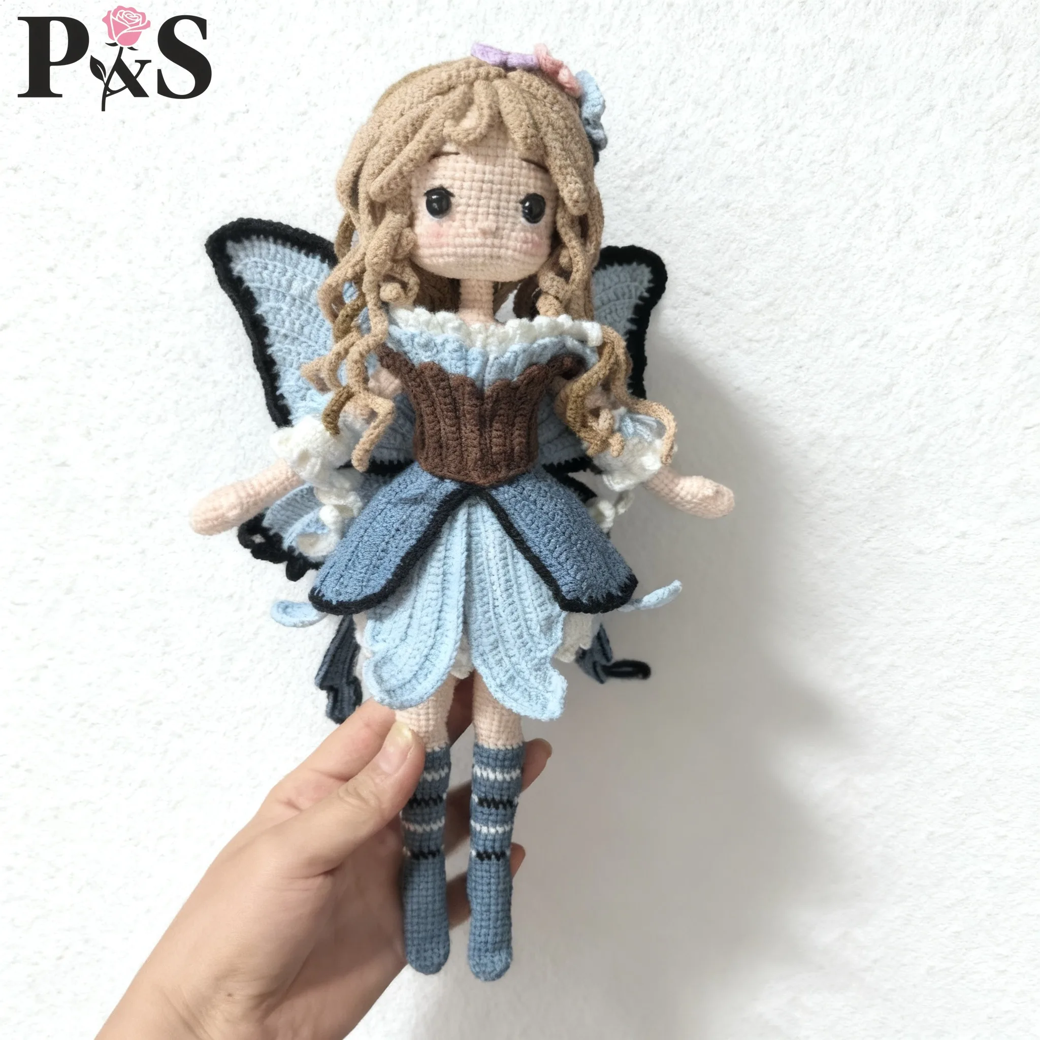 Knitting Doll Crochet Handmade Butterfly Fairy Lunaria Dolls Crochet Dolls for Ornaments Home Decoration Accessories Craft Toy
Knitting Doll Crochet Handmade Butterfly Fairy Lunaria Dolls Crochet Dolls for Ornaments Home Decoration Accessories Craft Toy
