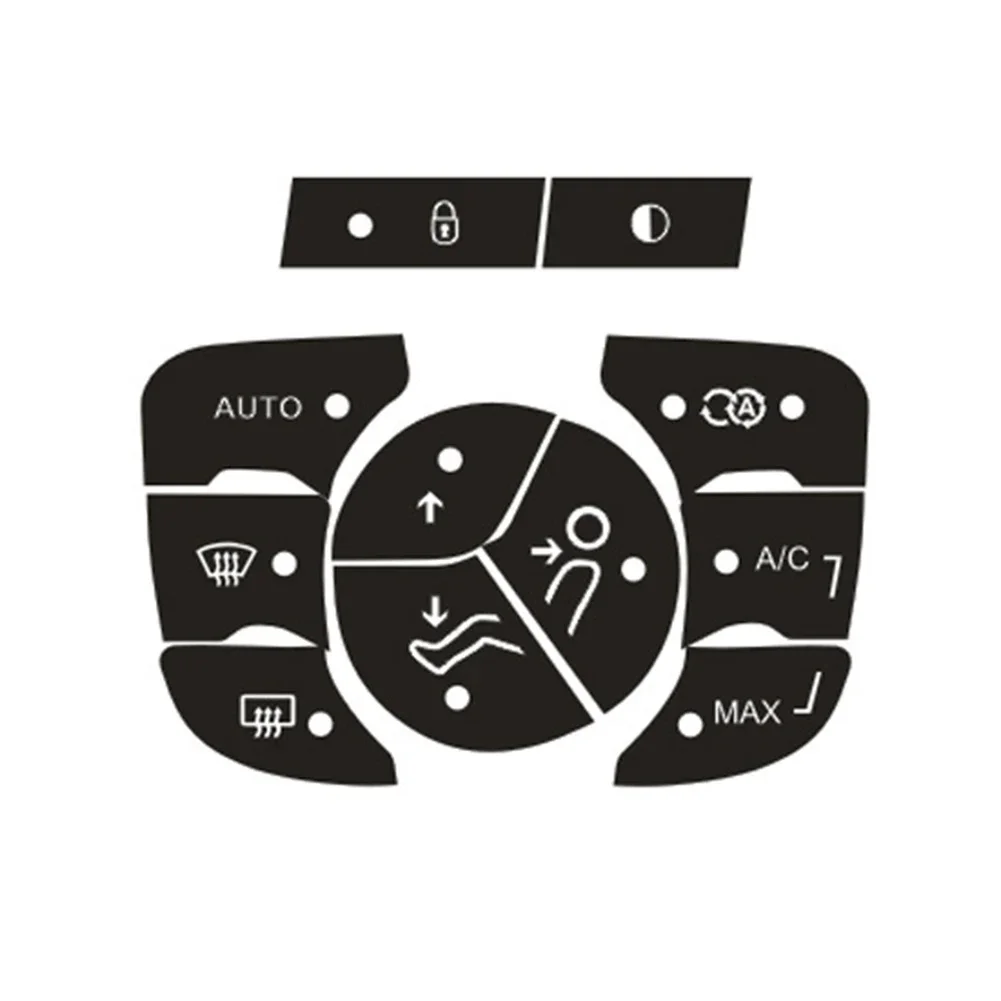 A/C Button Stickers A/C Control Button Repair High Grade Vinyl High Quality Material Push Button Type Sunlight Resistant
A/C Button Stickers A/C Control Button Repair High Grade Vinyl High Quality Material Push Button Type Sunlight Resistant