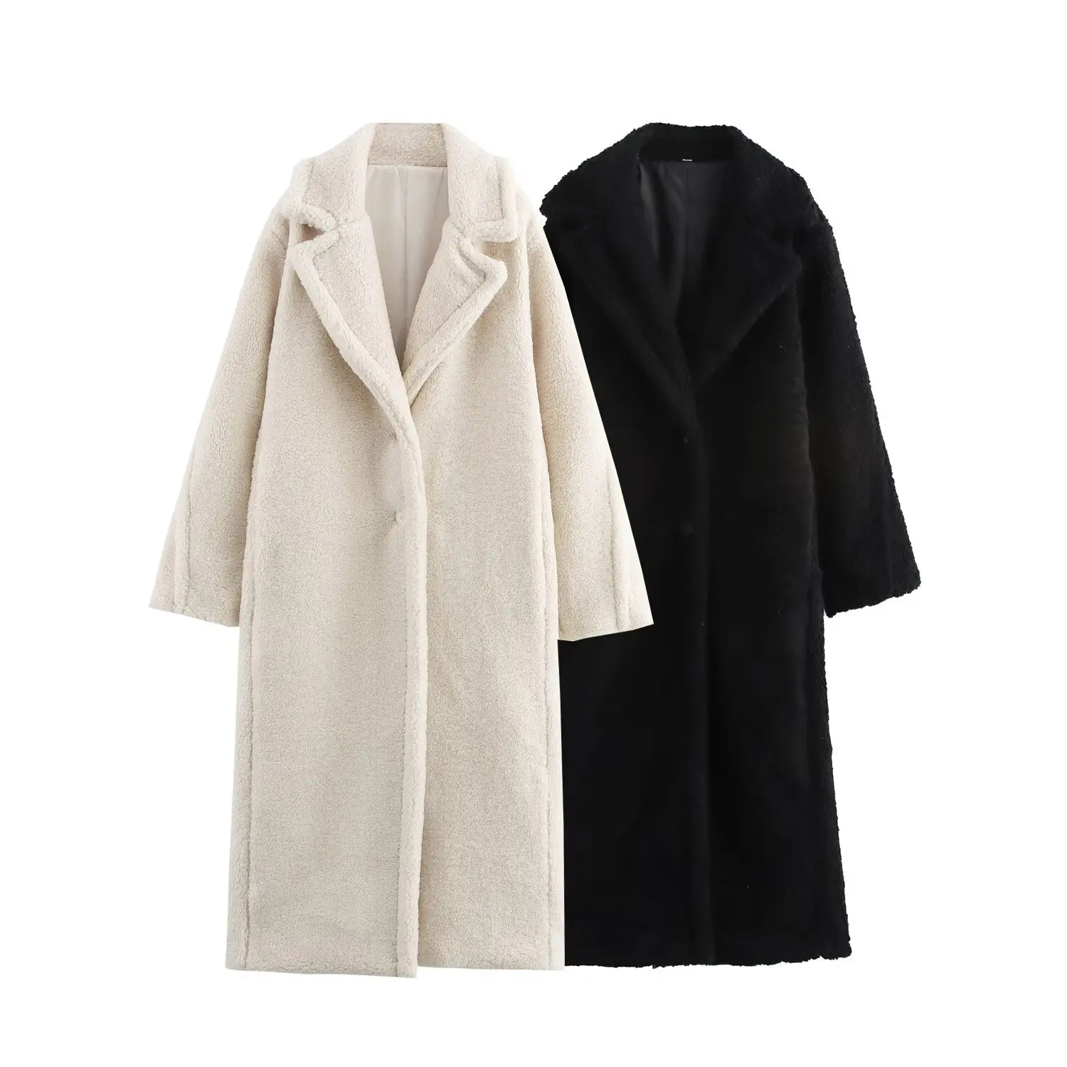 European and American Fashion Two-color Fleece Extended Woolen Coat and Coat 2025 Spring New Product
European and American Fashion Two-color Fleece Extended Woolen Coat and Coat 2025 Spring New Product